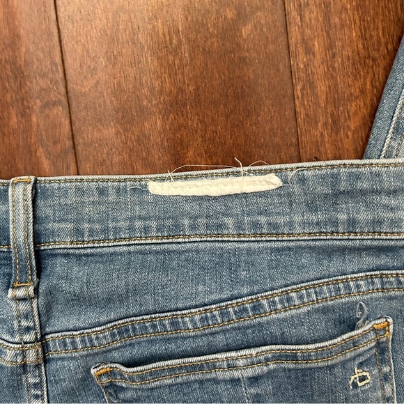 Rag & Bone Nina High-Rise Ankle Skinny Blue Denim Jeans, Size 31 - Picture 9 of 11
